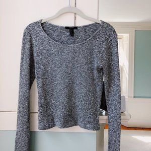 f21: tight grey sweater